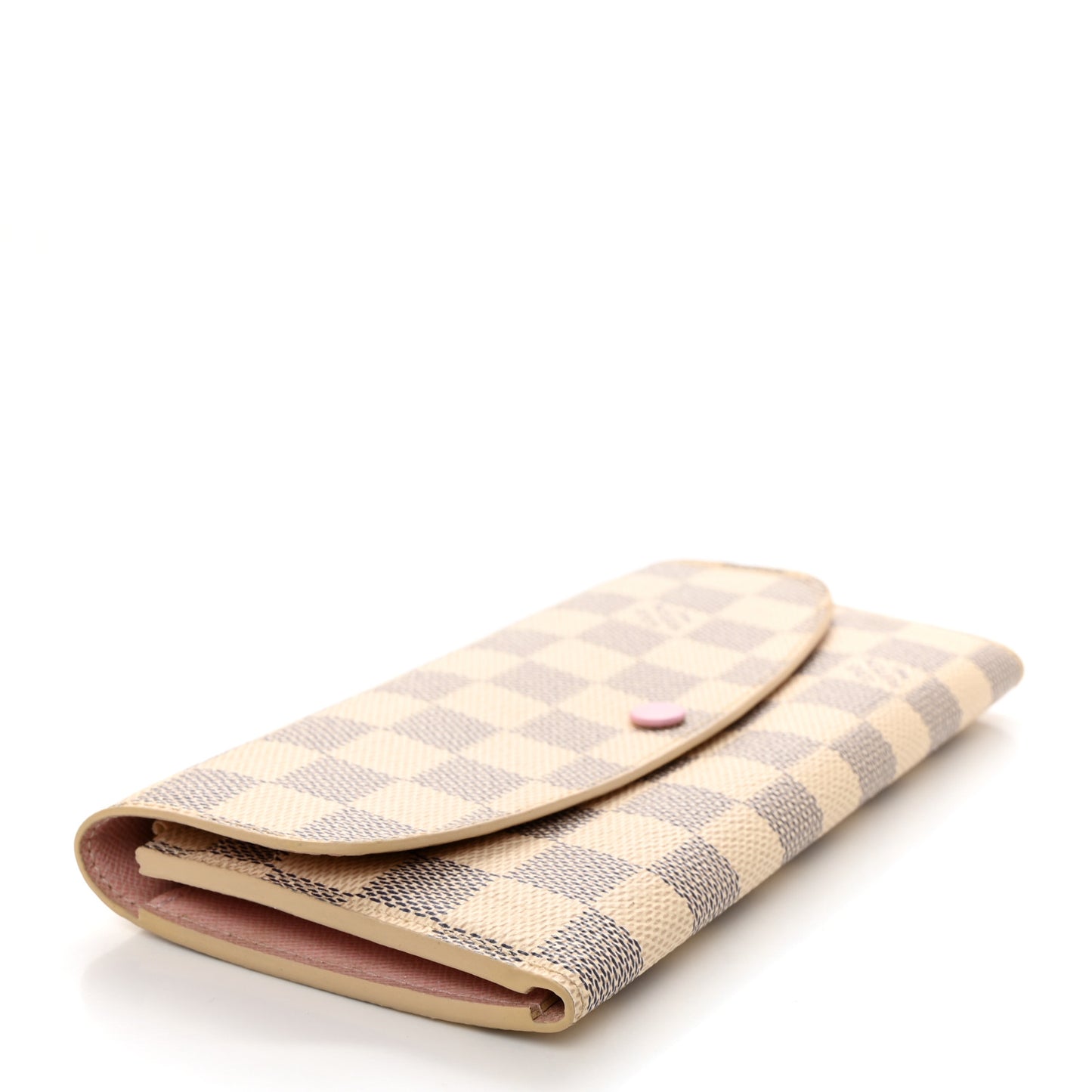 Damier Azur Emilie Wallet Rose Ballerine