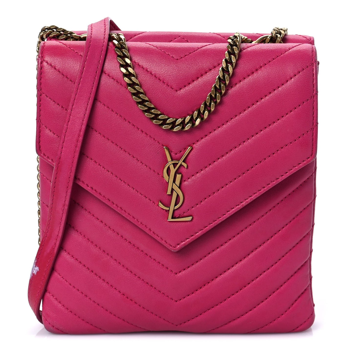 Lambskin Quilted Double Flap Bag Pink