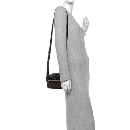 Gucci Jacquard Black Denim GG Monogram Textured Dollar Calfskin Mini Ophidia Shoulder Bag Black Ivory 2 of 10