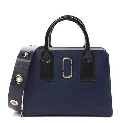 Marc Jacobs Saffiano Little Big Shot Tote Navy 1 of 13