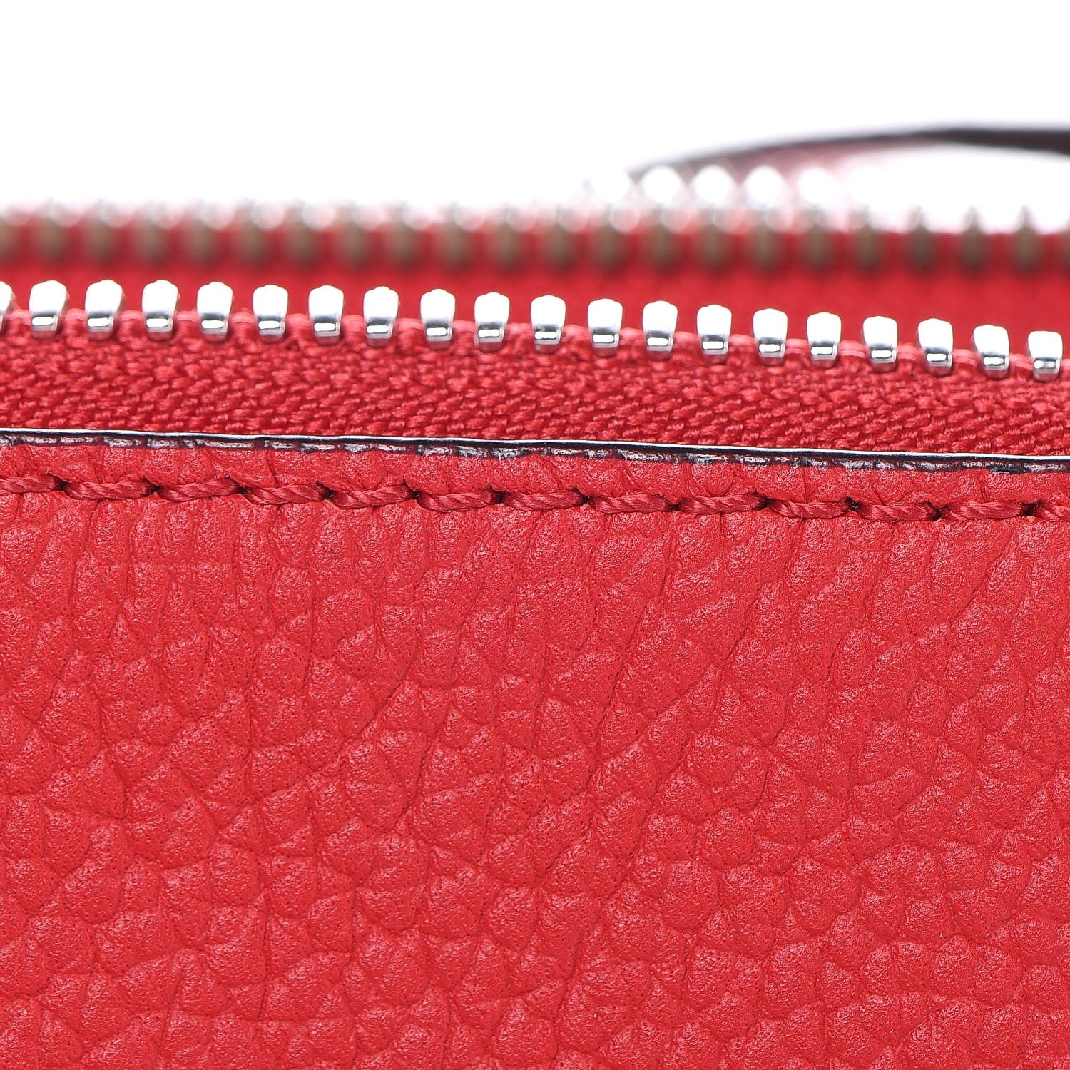 MCM Grained Calfskin Milla Double Crossbody Bag Ruby Red 14 of 17