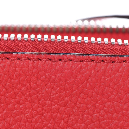 MCM Grained Calfskin Milla Double Crossbody Bag Ruby Red 14 of 17