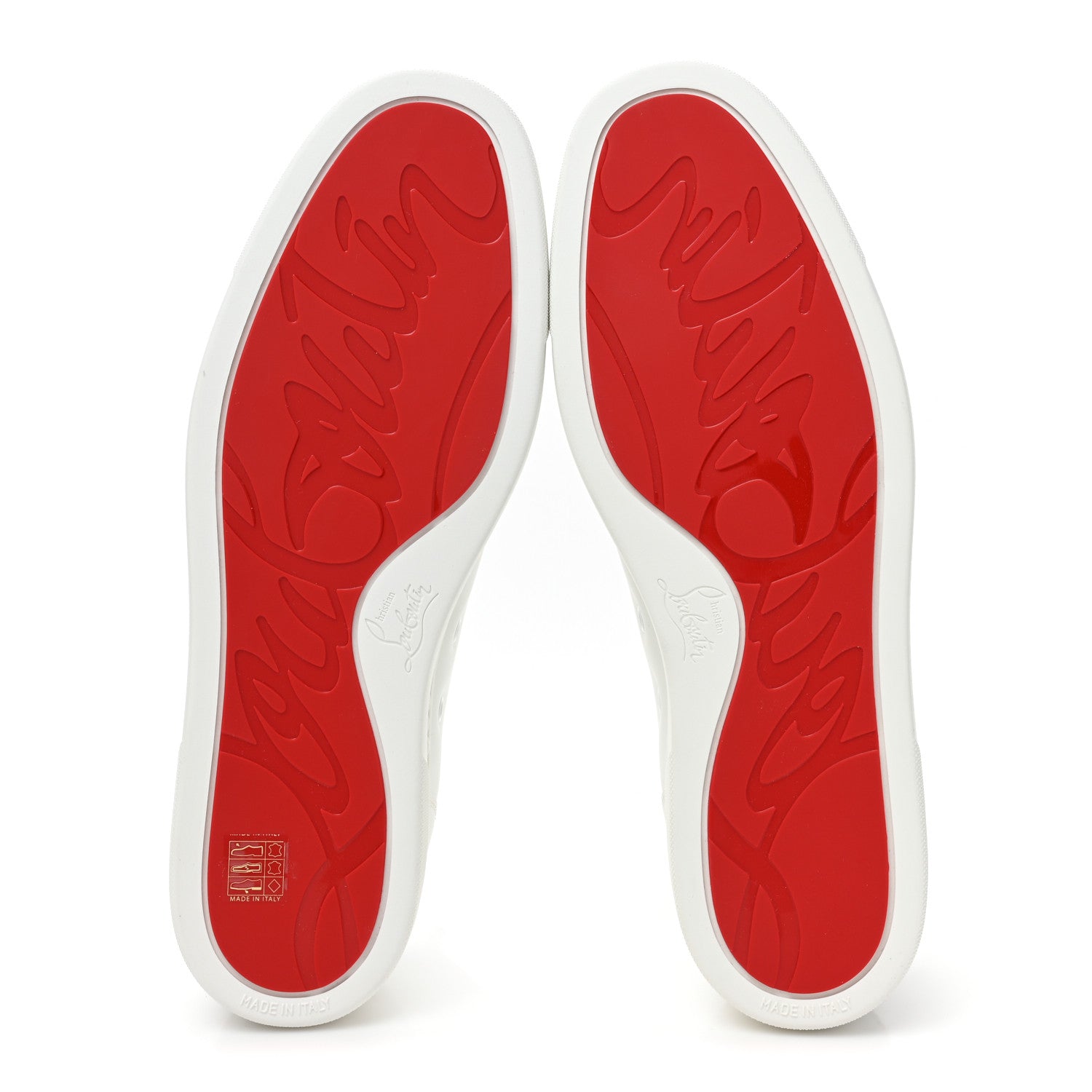 Christian Louboutin Calfskin Mens Louis Junior Flat Sneakers 44.5 White 6 of 10
