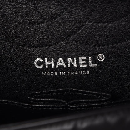 Chanel Aged Calfskin Chevron Quilted 2.55 Reissue 226 So Black 6 of 10