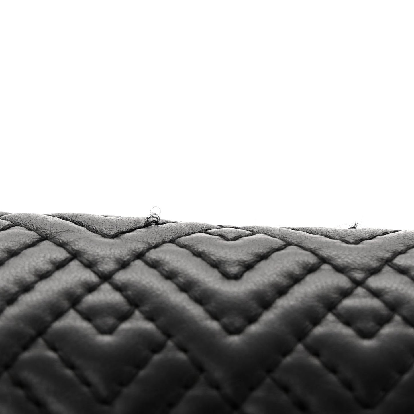Lambskin Geometric Chevron Quilted New Medium Boy Flap Black
