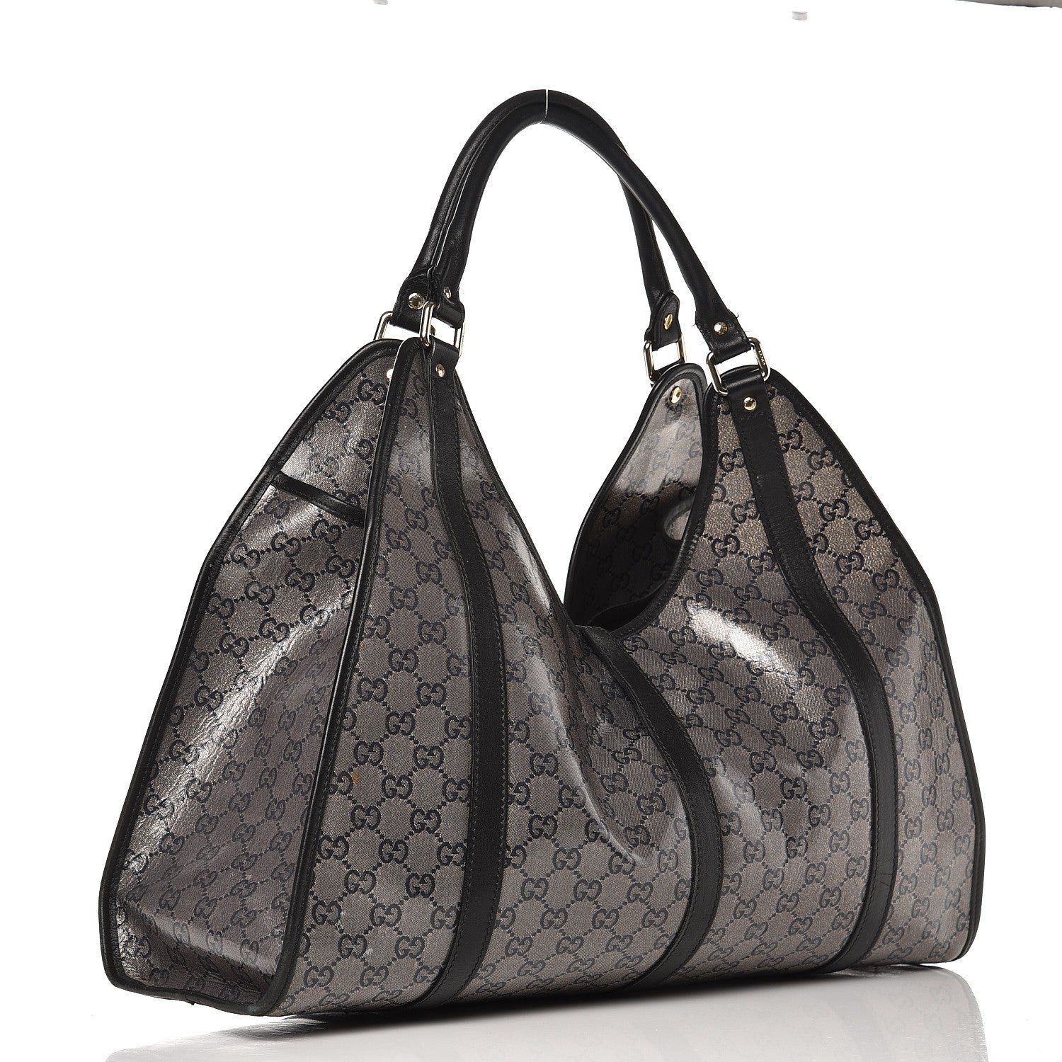 Gucci Crystal Monogram Large Joy Shoulder Bag Black 3 of 14