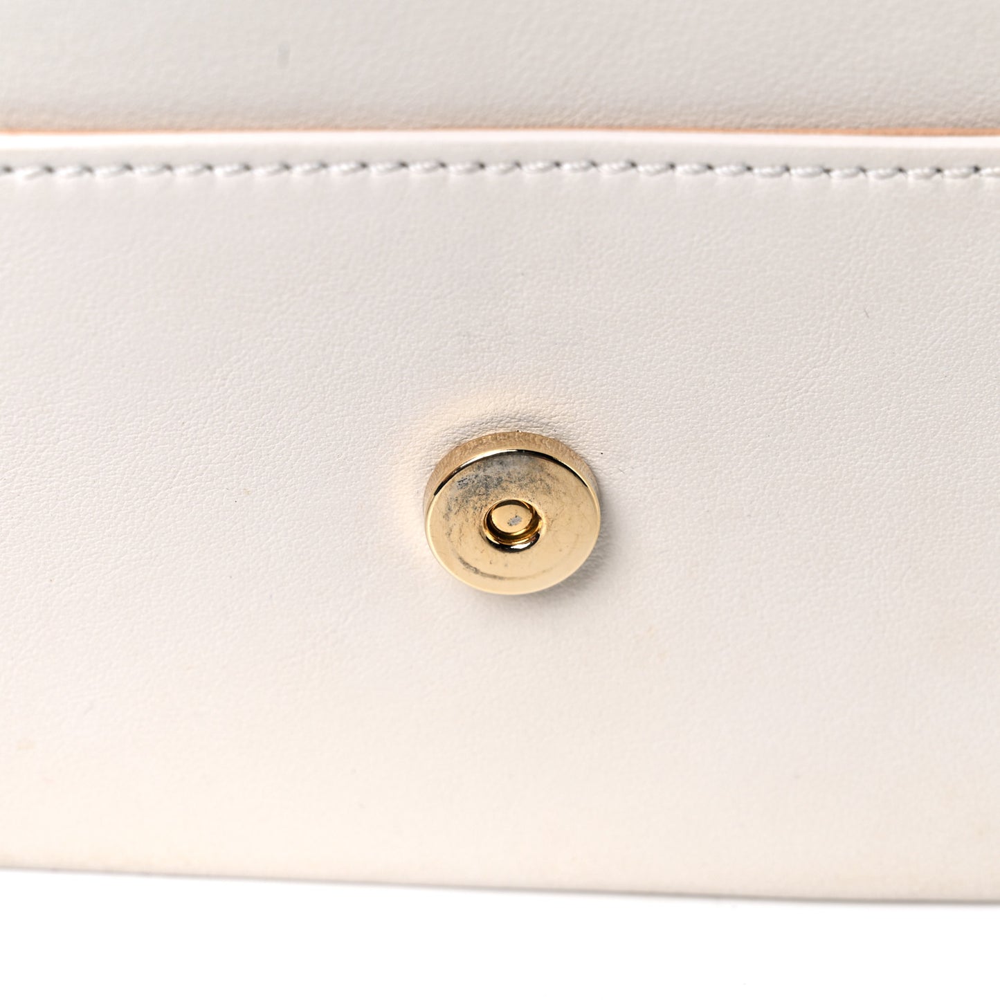 Calfskin Sedgwick Zip Clutch White