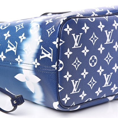 Louis Vuitton Monogram Escale Neverfull MM Blue 8 of 10