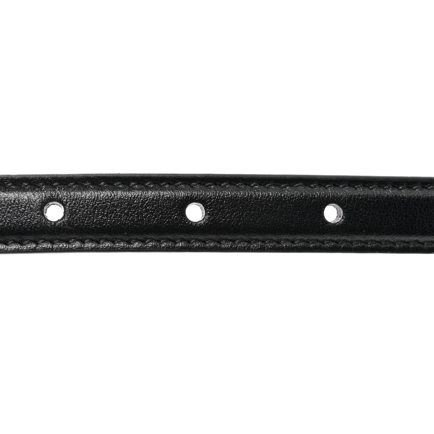 Gucci Plutone Calfskin Gucci Buckle 20mm Thin Belt 80 32 Black 5 of 6