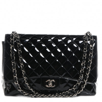 Chanel Patent Maxi Single Flap Black 1 of 8