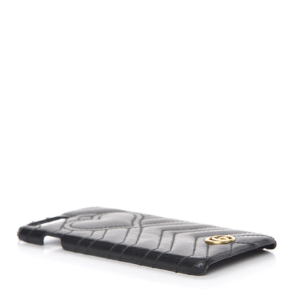 Gucci Calfskin Matelasse Marmont iPhone 7 Plus Case Black 4 of 11