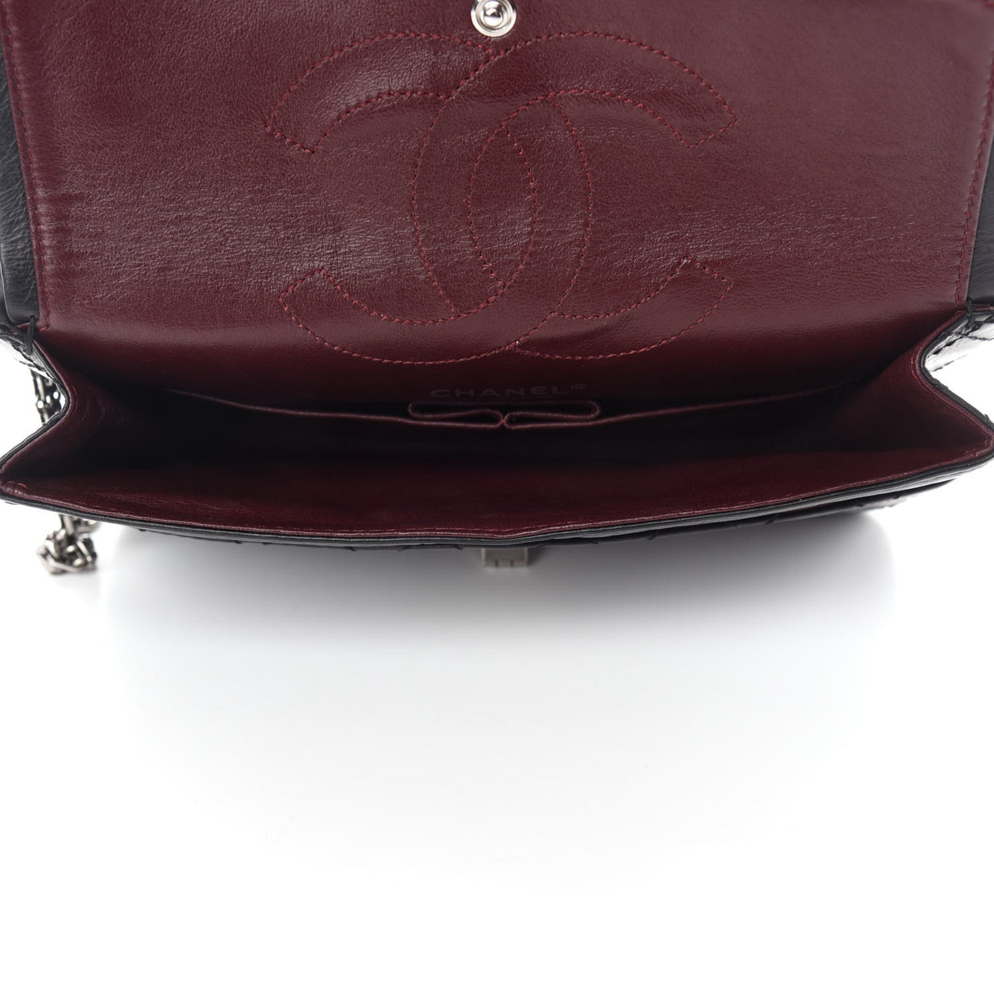 Aged Calfskin Quilted 2.55 Reissue 225 Flap Black