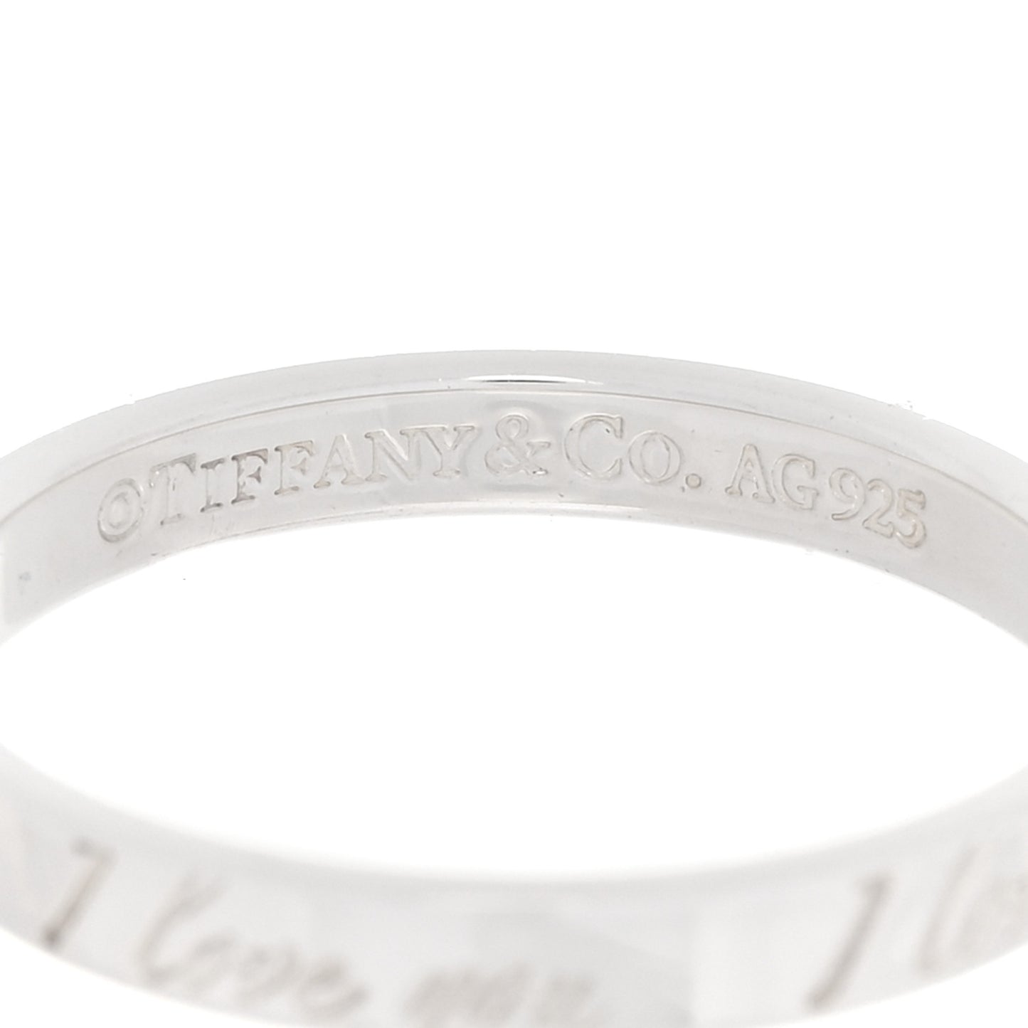Sterling Silver I Love You Band Ring 56 7.5