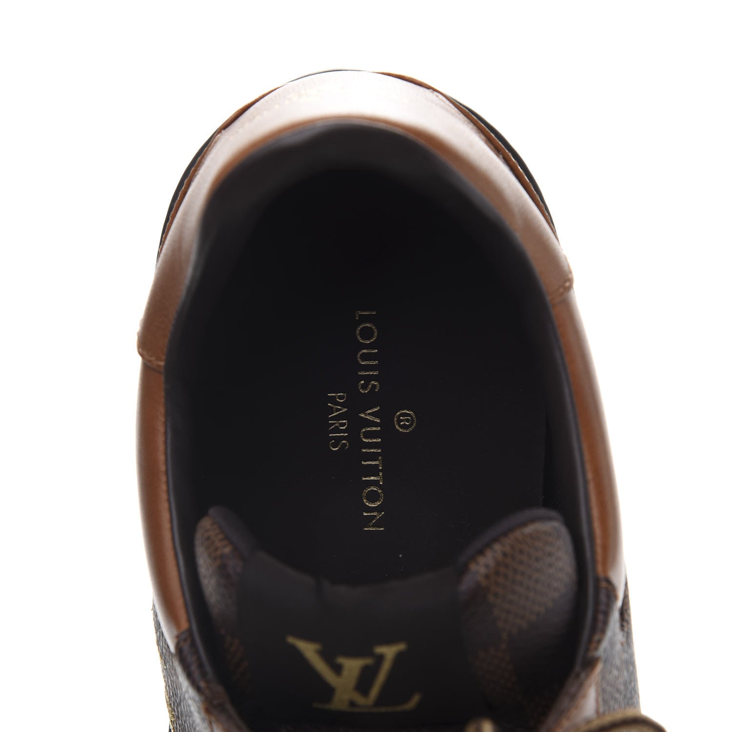 Louis Vuitton Calfskin Damier Ebene Harlem Sneakers 8 7 of 9