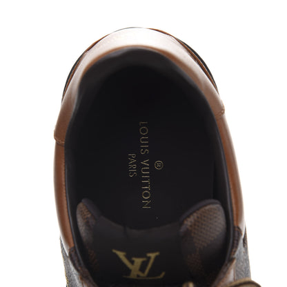 Louis Vuitton Calfskin Damier Ebene Harlem Sneakers 8 7 of 9