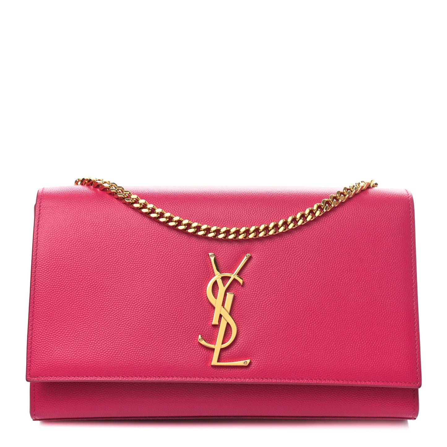 Grain De Poudre Medium Monogram Kate Satchel Lipstick Fuchsia