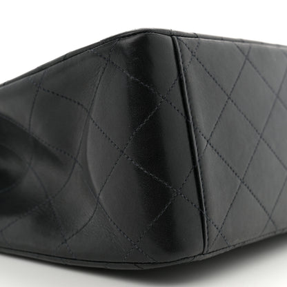 Chanel Lambskin Quilted XL Jumbo Single Flap Black 9 of 11