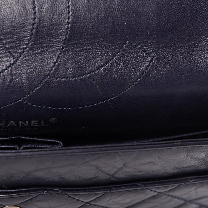 Chanel Aged Calfskin Quilted 2.55 Reissue 227 Flap Navy Blue 11 of 17