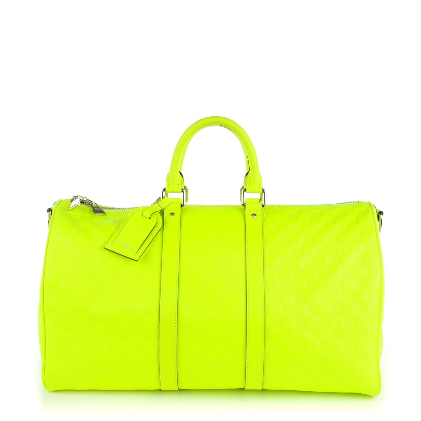 Damier Fluo Infini Keepall Bandouliere 45 Yellow