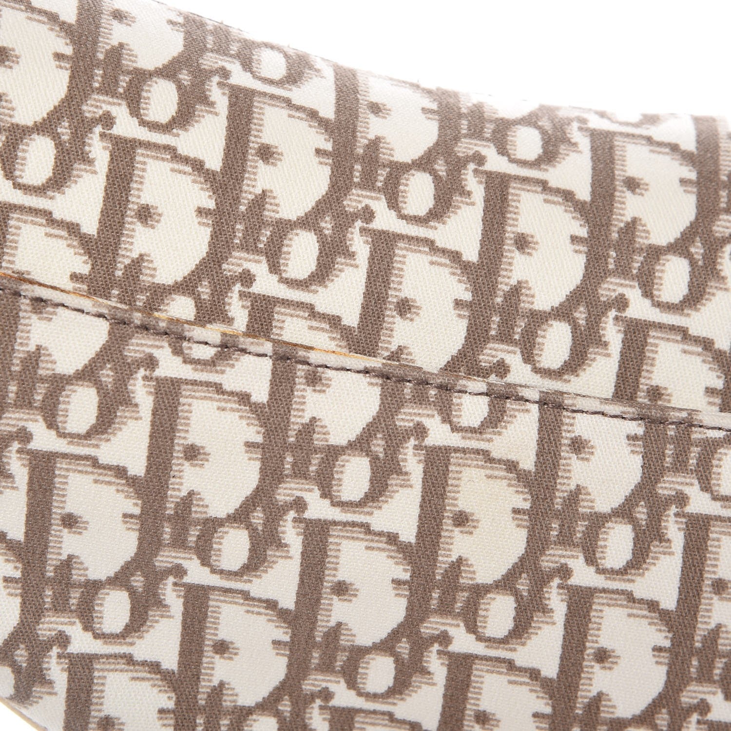 Christian Dior Monogram Vintage Flowers Saddle Bag Beige 9 of 9