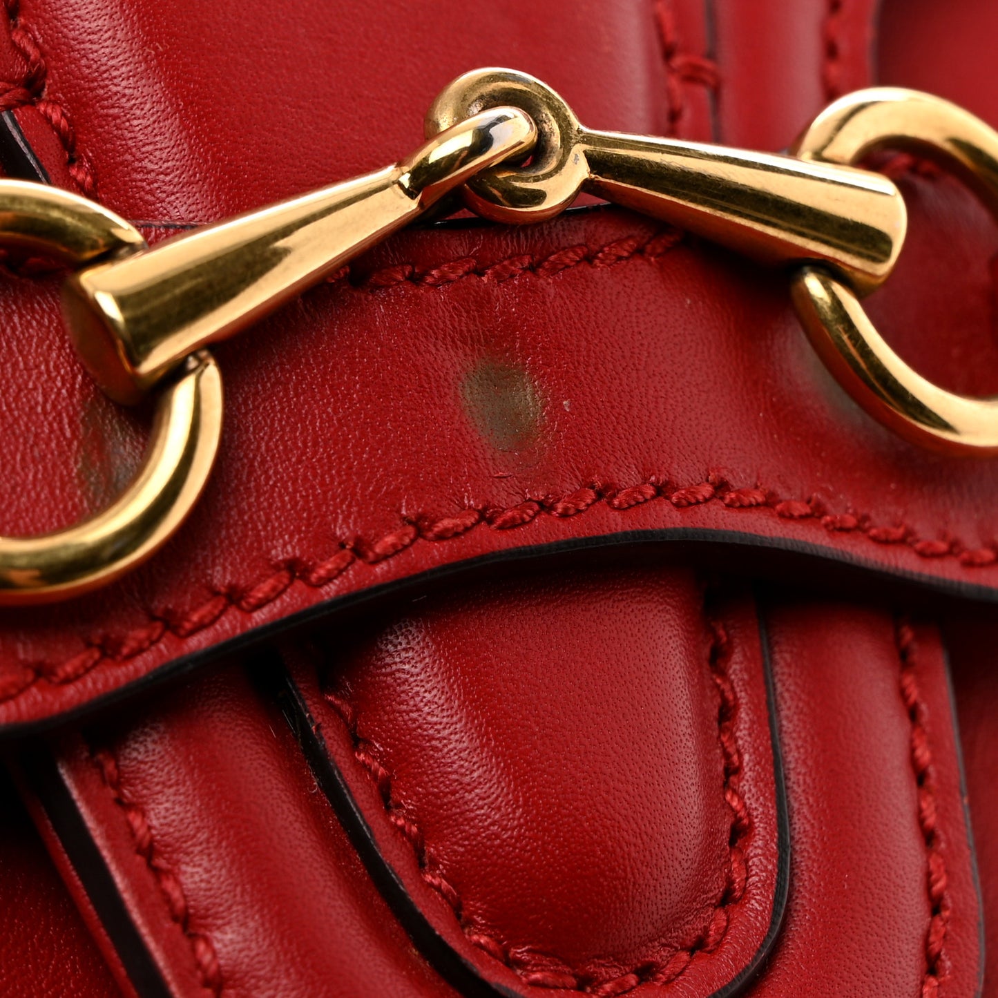 Ruinart Calfskin Medium Lady Web Shoulder Bag Hibiscus Red