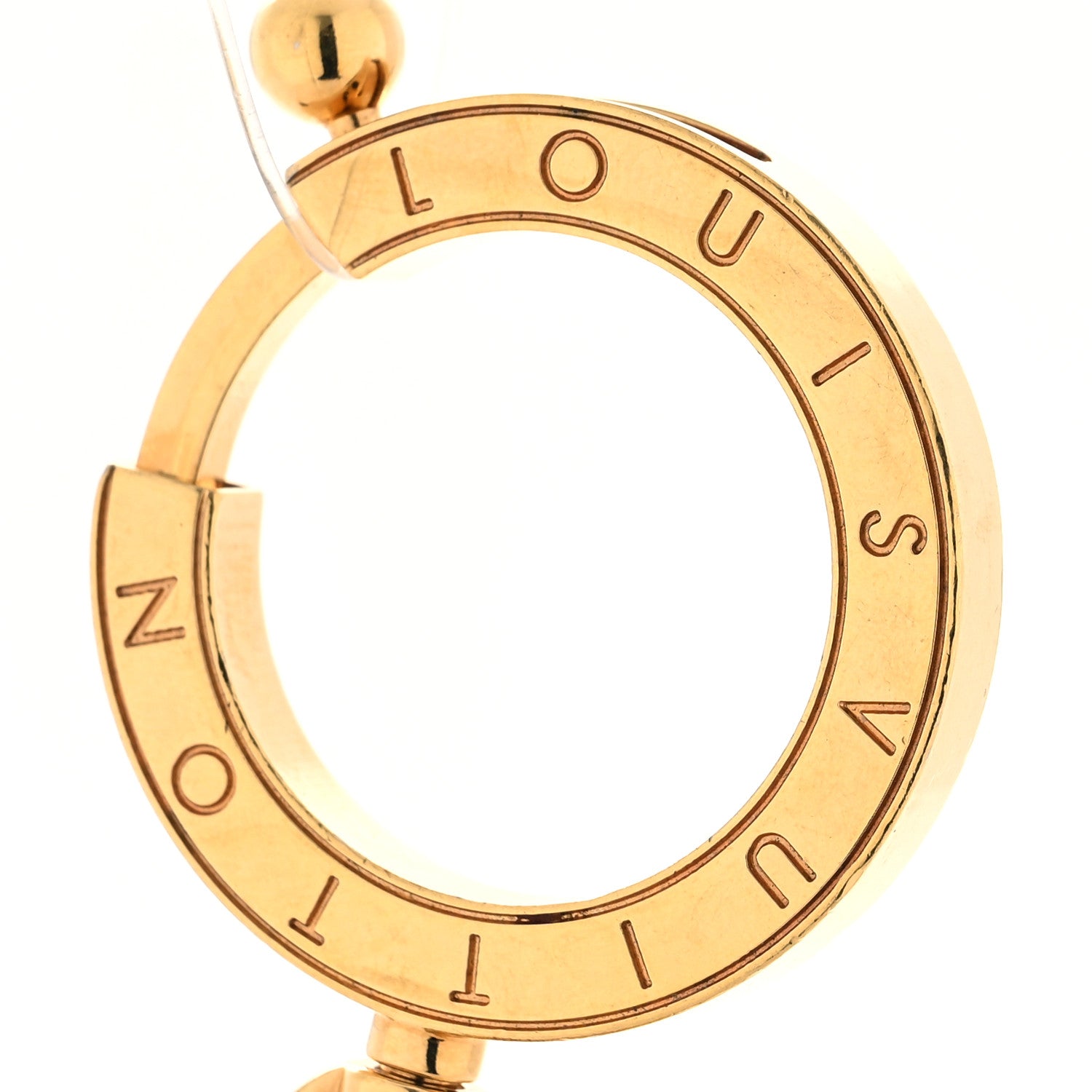 Louis Vuitton Goldtone Swing Key Holder and Bag Charm 3 of 3