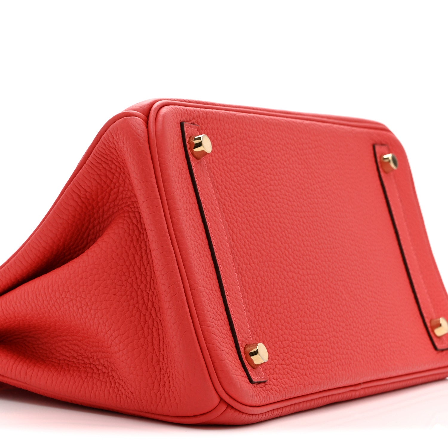 Hermes Taurillon Clemence Birkin 30 Rouge Pivoine 16 of 19