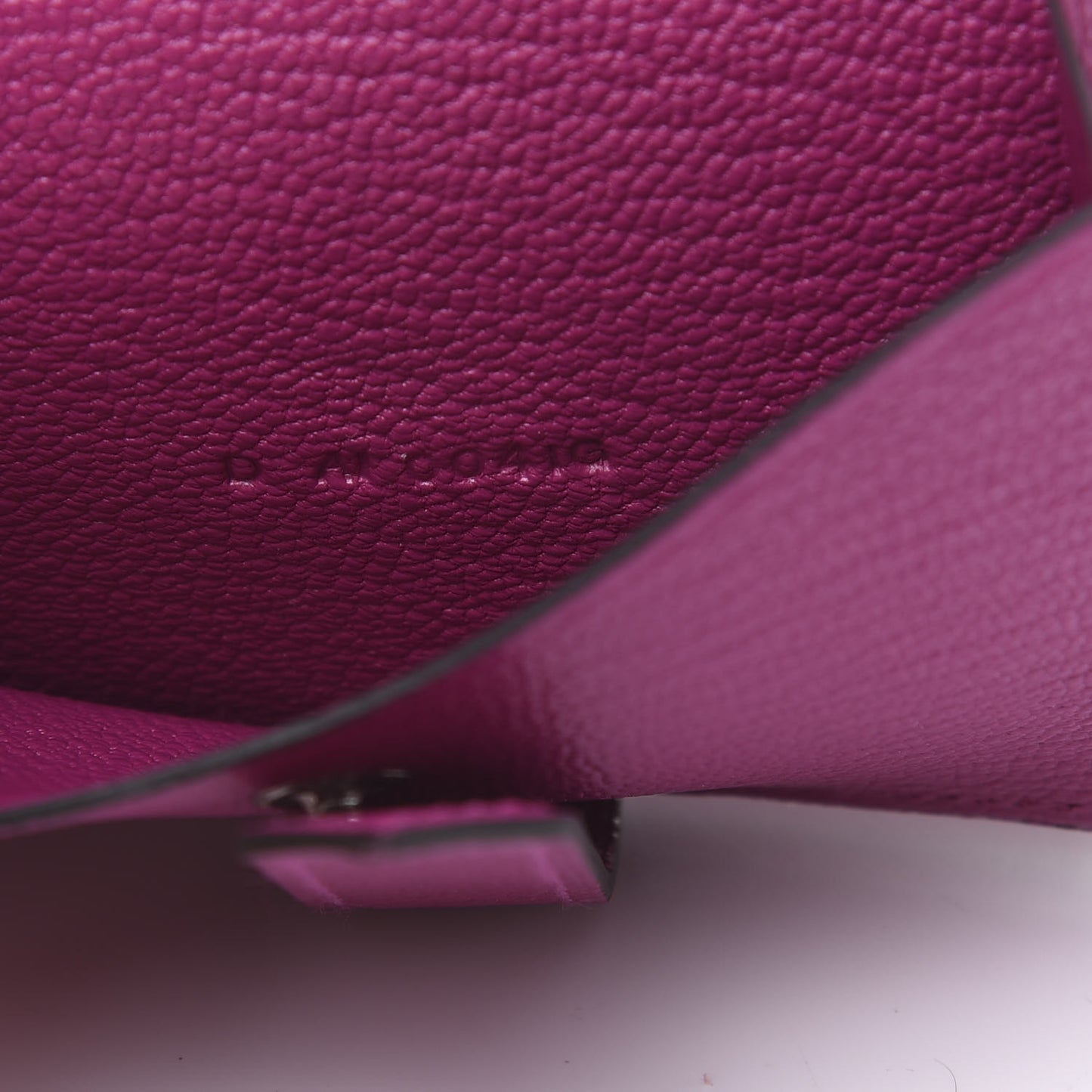 Chevre Mysore Mini Bearn Wallet Rose Pourpre