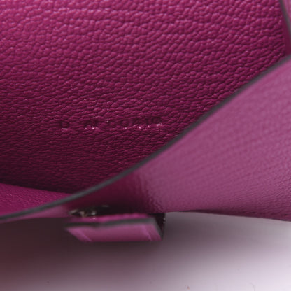 Hermes Chevre Mysore Mini Bearn Wallet Rose Pourpre 7 of 8
