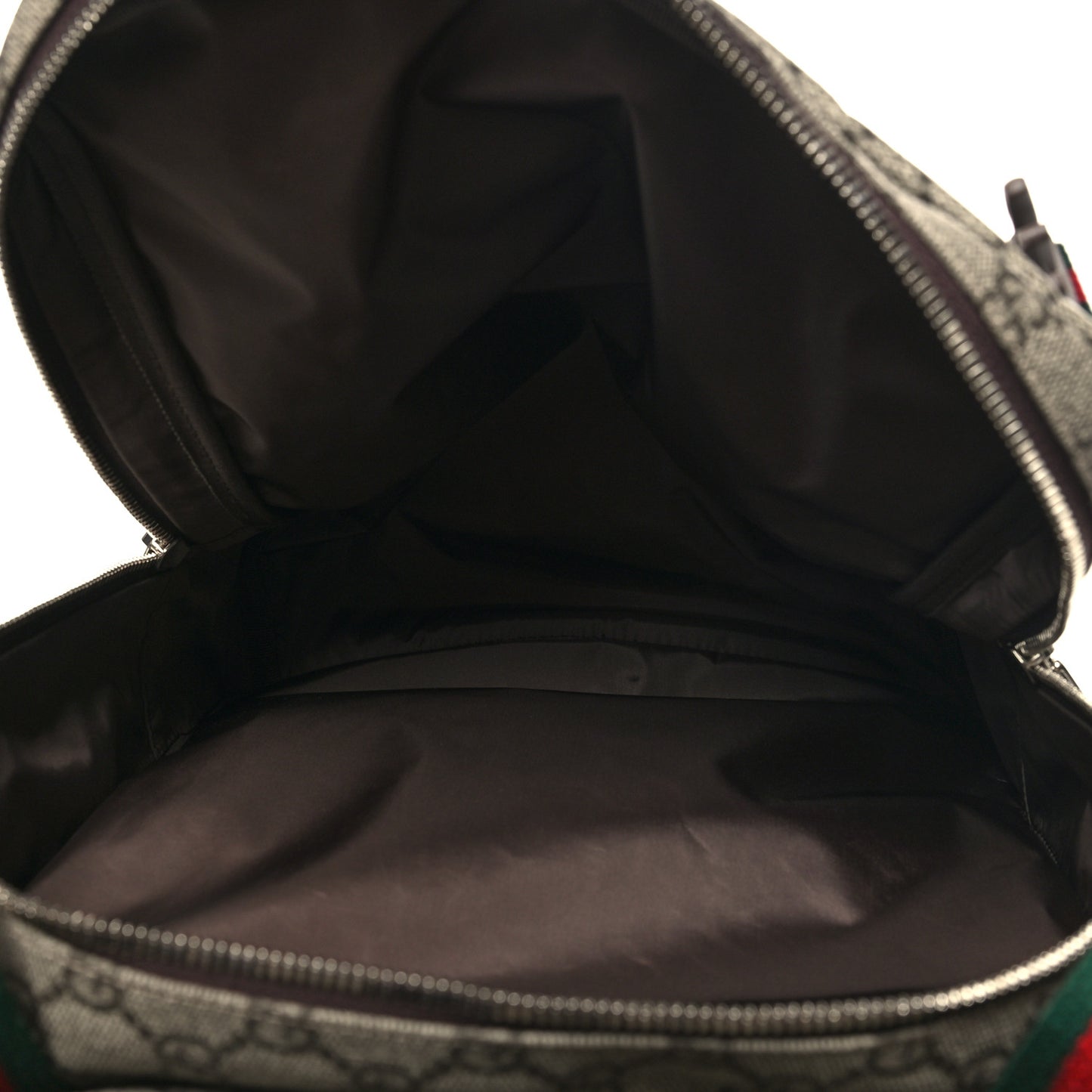 GG Supreme Monogram Web Backpack Beige Ebony