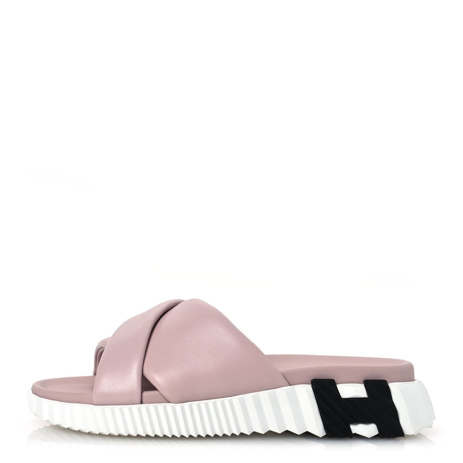 Hermes Nappa Womens Infra Sandals 37 Rose Porcelaine 1 of 11