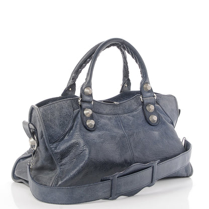 Balenciaga Agneau Giant 21 Silver Hardware Part Time Bleu Roi 4 of 10