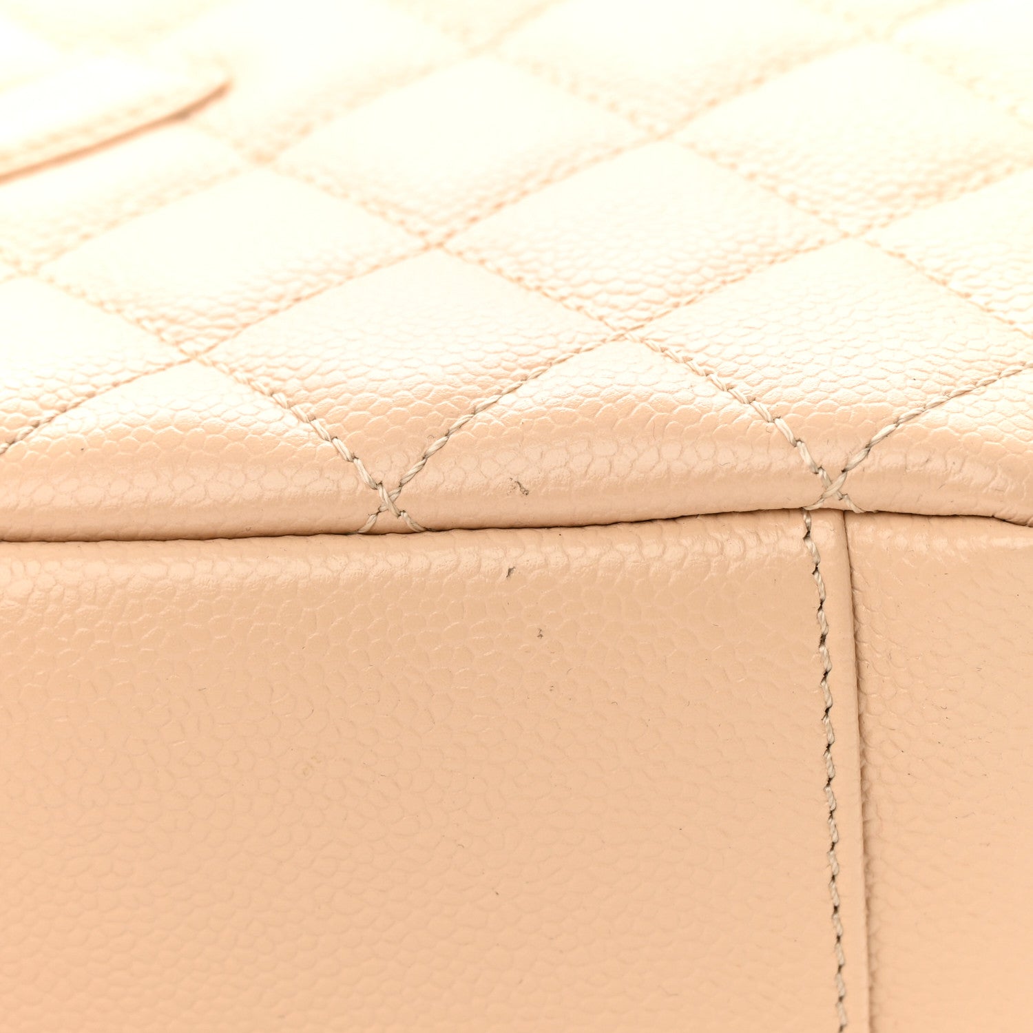 Chanel Caviar Quilted Grand Shopping Tote GST Beige Clair 11 of 17