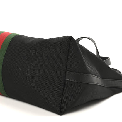 Gucci Techno Canvas Web Duffle Black 10 of 10
