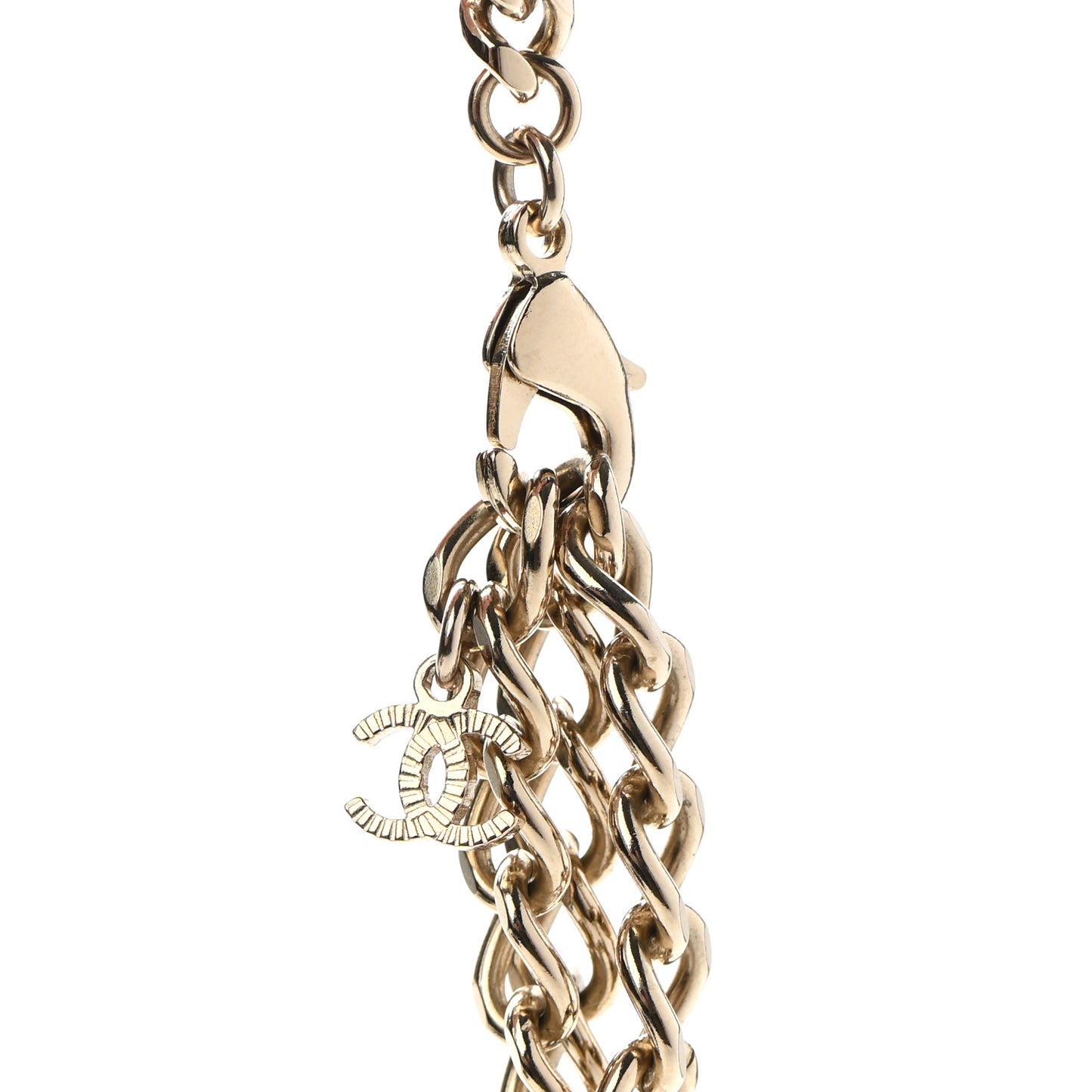 Resin Crystal CC No 5 Perfume Bottle Necklace