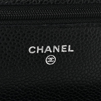 Chanel Caviar Quilted Wallet On Chain WOC Black 7 of 14