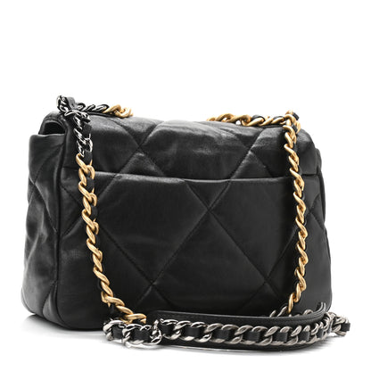 Chanel Lambskin Quilted Medium Chanel 19 Flap Black 3 of 11