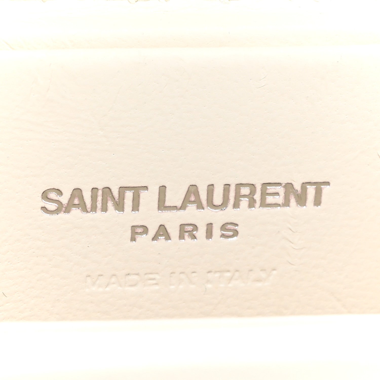 Saint Laurent Lambskin Smoking Box Crossbody White 6 of 10
