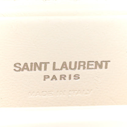 Saint Laurent Lambskin Smoking Box Crossbody White 6 of 10