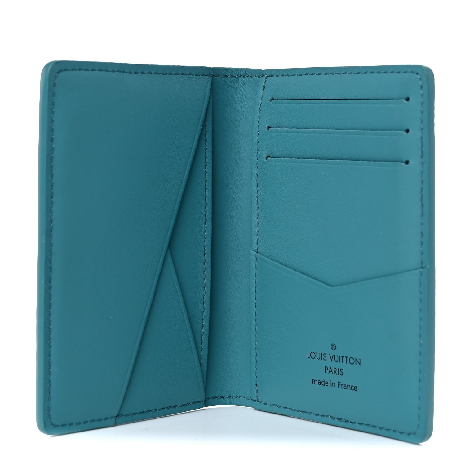 Louis Vuitton Damier Checkerboard Pocket Organizer Teal 5 of 7