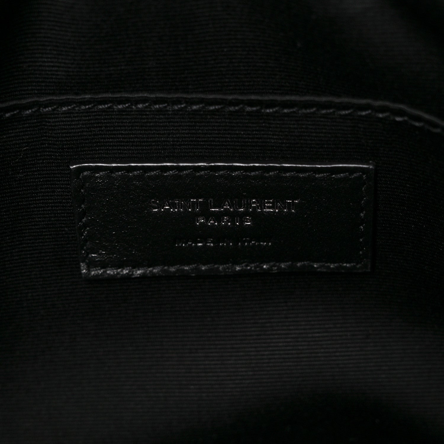 Saint Laurent Calfskin Matelasse Monogram Lou Camera Bag Black 6 of 9