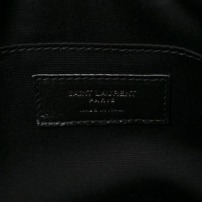 Saint Laurent Calfskin Matelasse Monogram Lou Camera Bag Black 6 of 9
