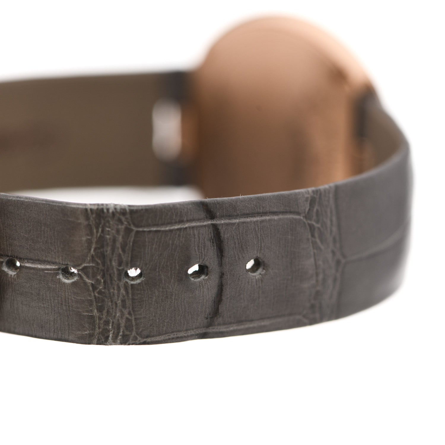 Cartier 18K Pink Gold Alligator Diamond Bezel 30mm Ballon Blanc De Cartier Quartz Watch 5 of 6