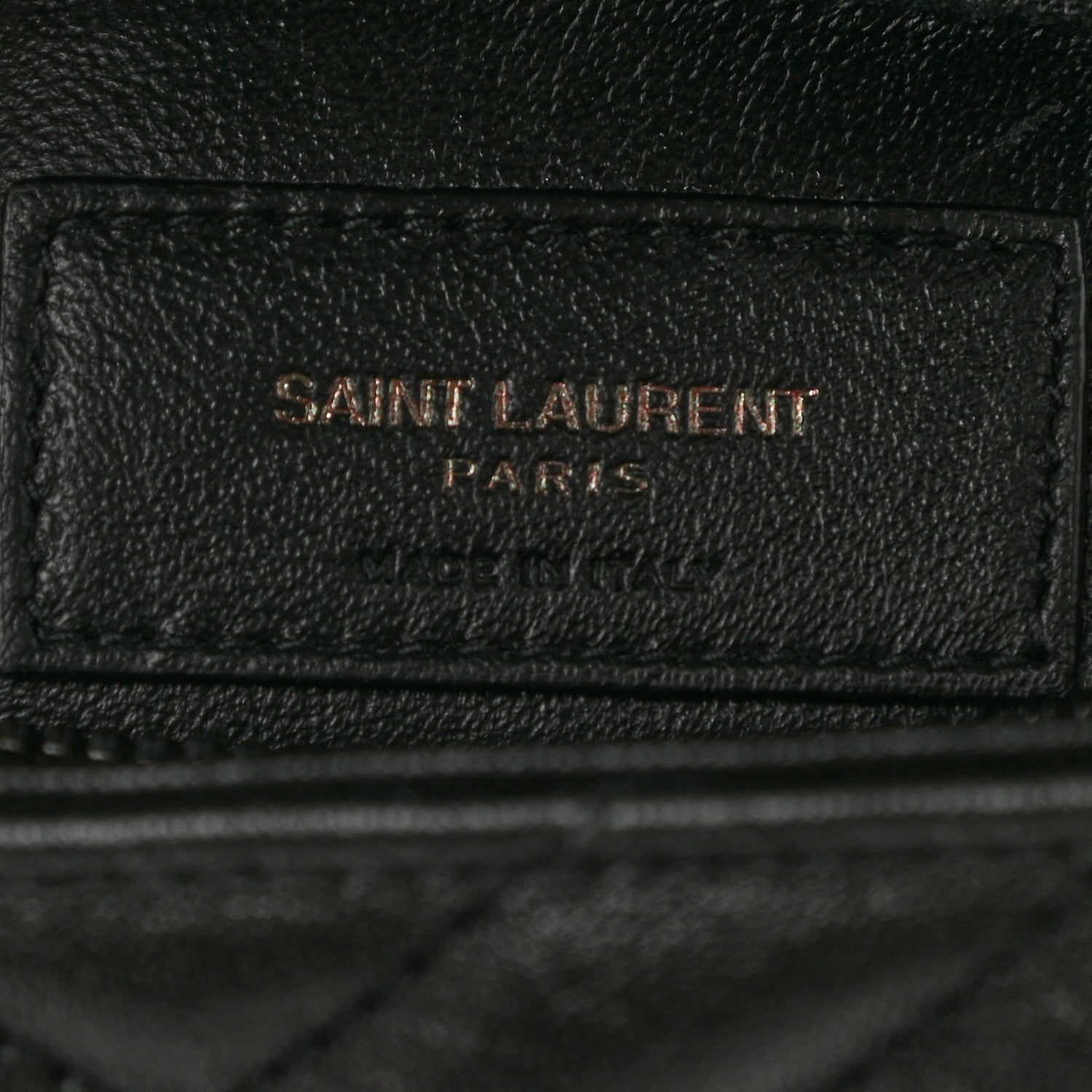 Saint Laurent Sheepskin Matelasse Chevron Monogram Monochrome Large College Satchel Black 6 of 13