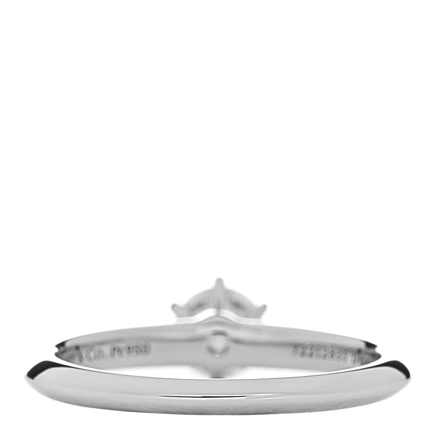 Tiffany Platinum Diamond .41ct Solitaire Engagement Ring 49 5 4 of 7