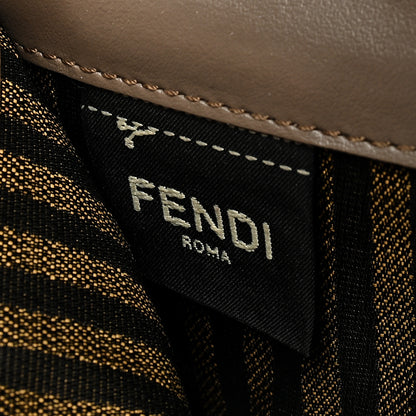 Fendi Vitello Palmellato Continental Wallet on Chain Tartufo 6 of 8