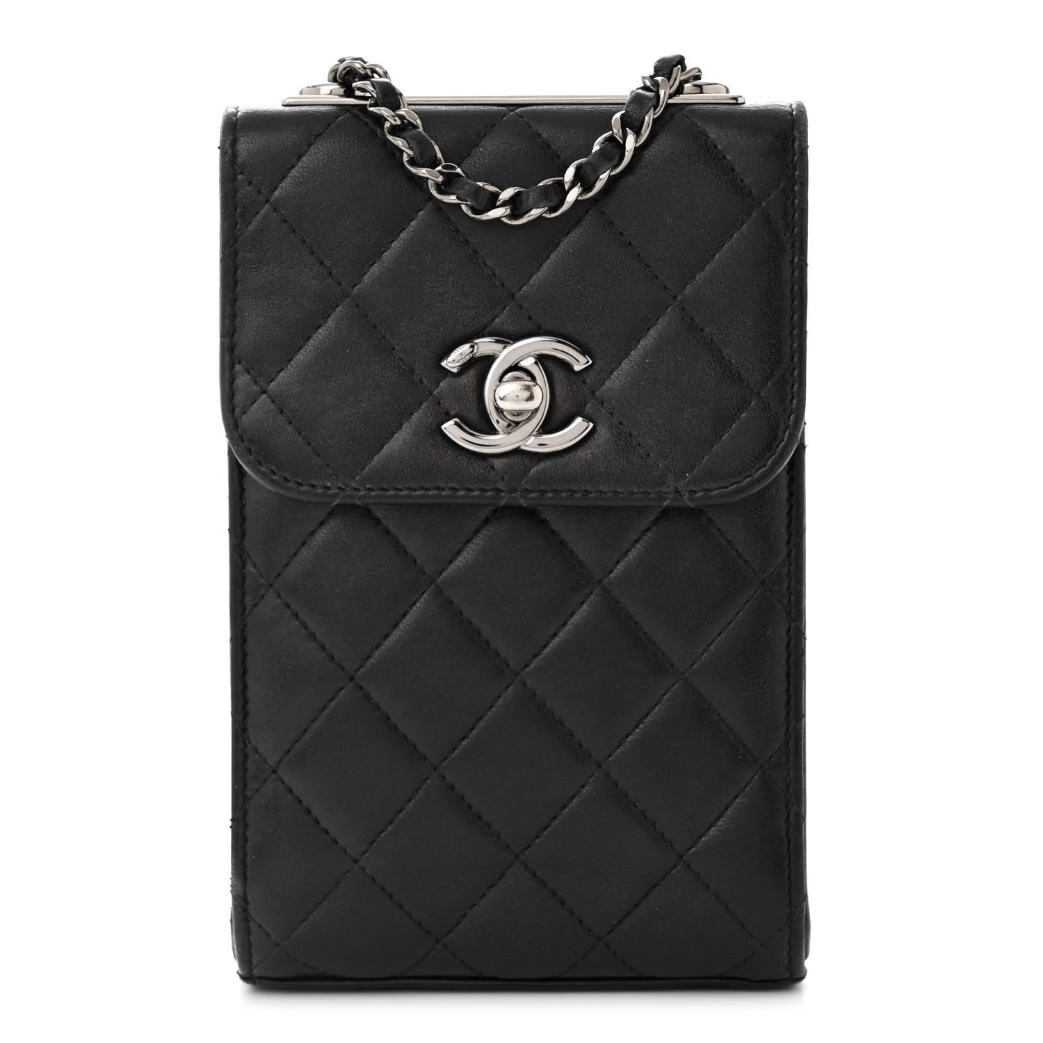 Chanel Lambskin Quilted Trendy CC Phone Holder Black 1 of 11