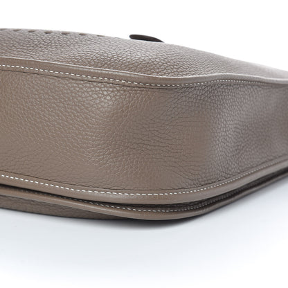 Hermes Taurillon Clemence Evelyne III GM Etoupe 10 of 11