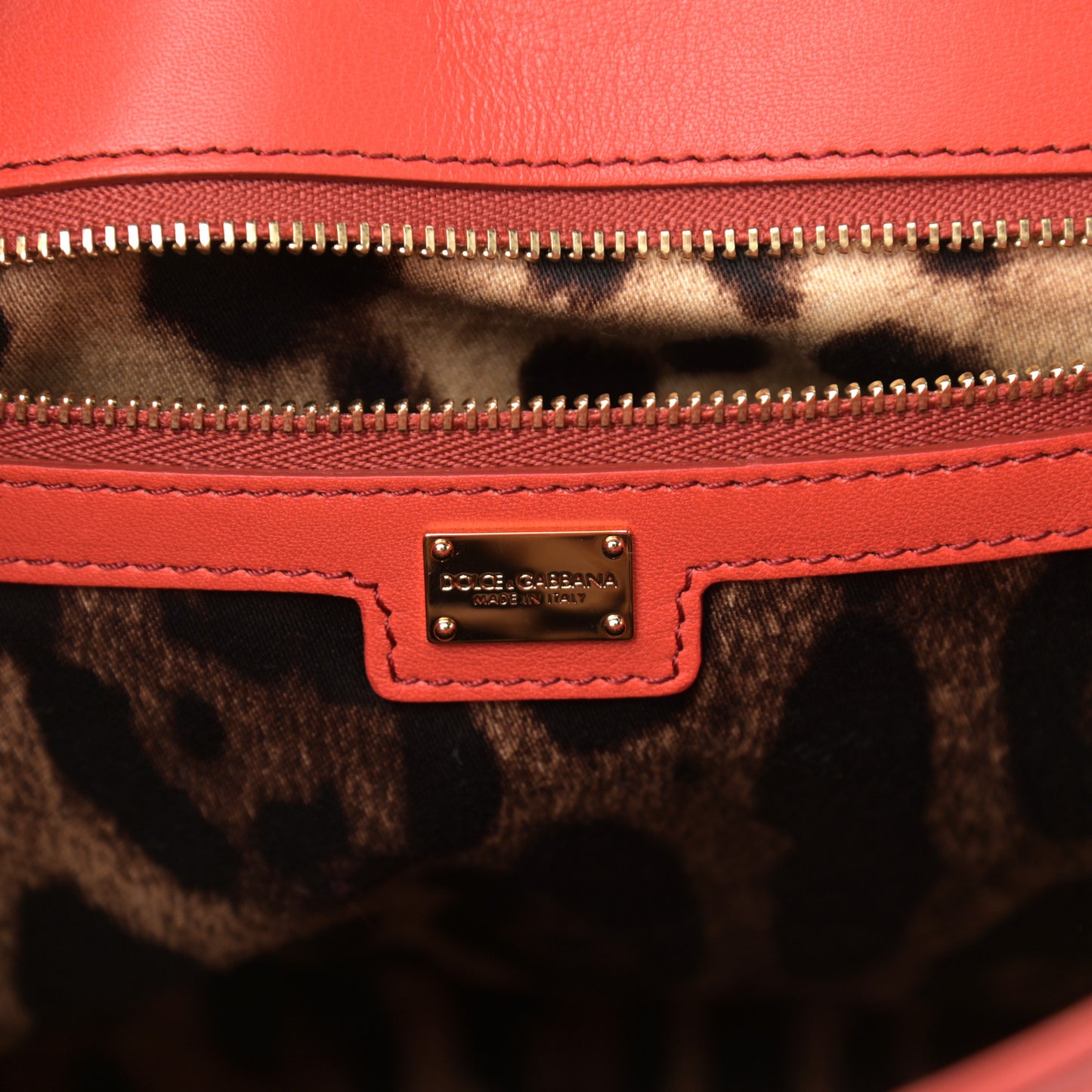 Calfskin Bi-Color Medium Miss Sicily Satchel Red White
