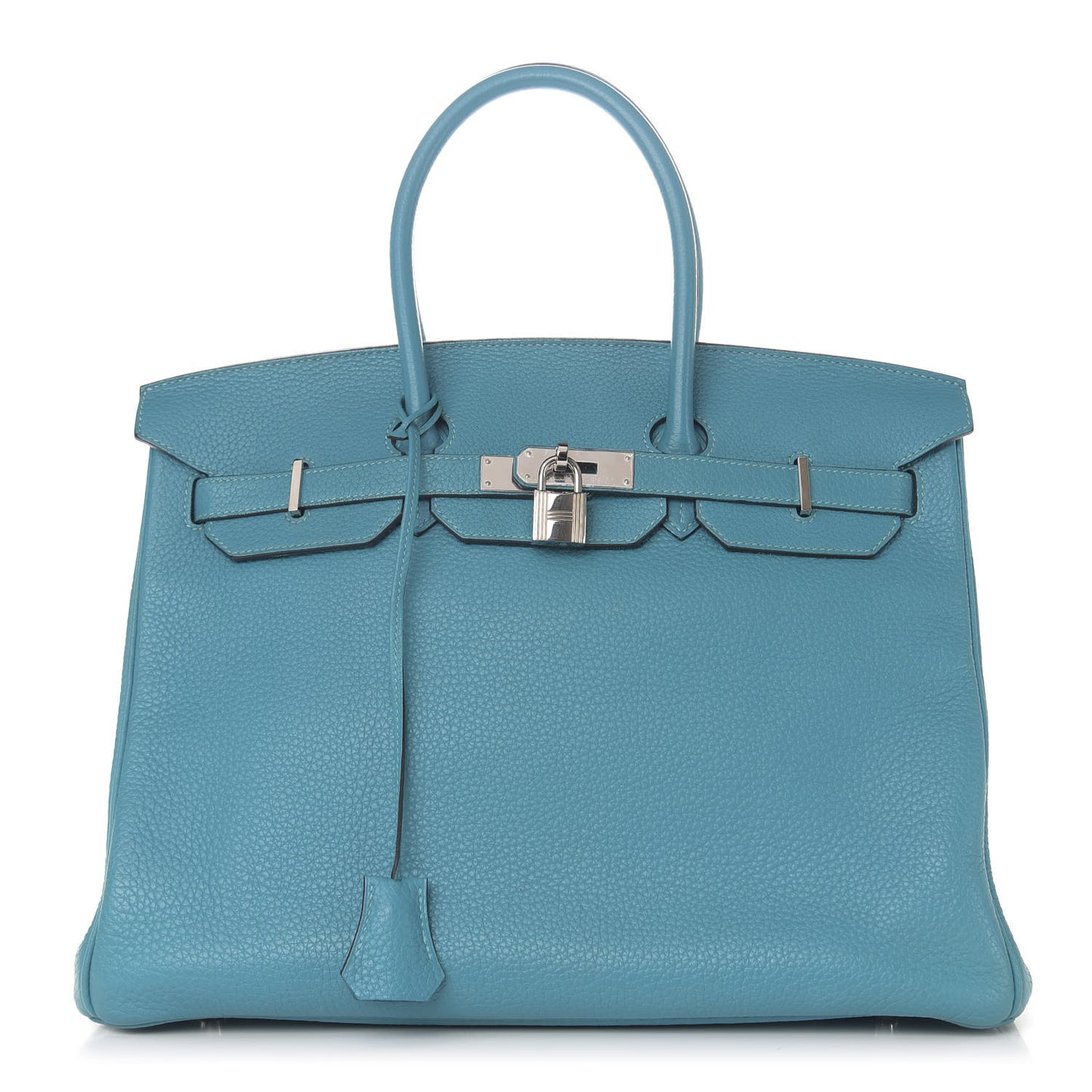 Taurillon Clemence Birkin 35 Turquoise